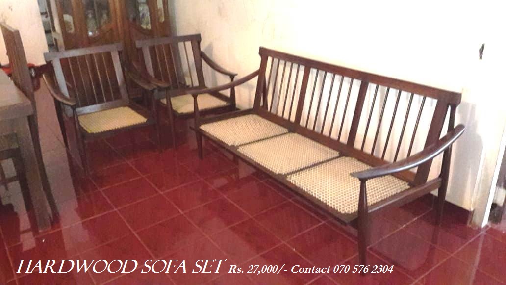 Wooden Sofa Set - 3pcs